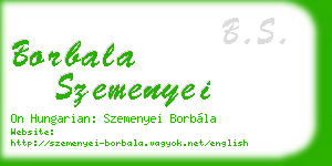 borbala szemenyei business card
